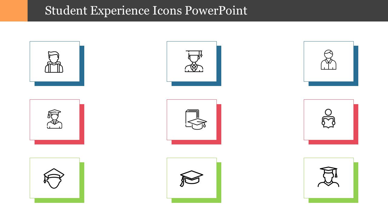 Use This Student Experience Icons PowerPoint Template